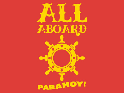 Parahoy Waterbottle Design illustration merch music nautical ocean sailor t shirt