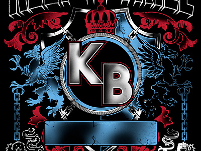 Kb Shield apparel cracks distress emblem shield wip