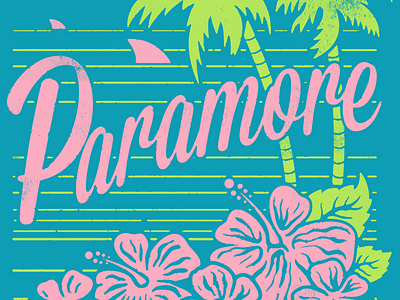 Paramore Beach beach graphic design graphic tee illustration