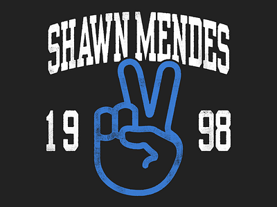 Shawn Mendes Arch Design apparel lettering merch music shirt t shirt type