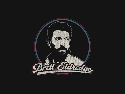 Brett Eldredge - Iron On apparel bandmerch country country music design logo merch music old country retro shirt vintage western