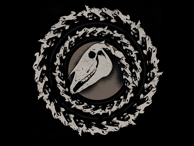 Bones bones emblem horse photo shirt skull wip