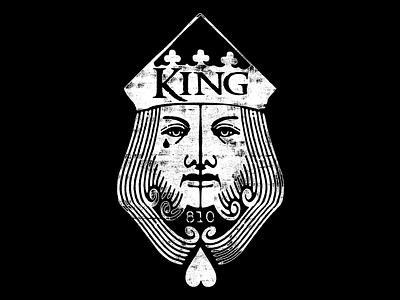 King810 - Hard King apparel distress king merch music shirt t shirt texture