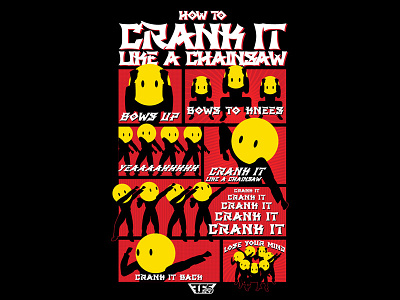 How To Crank It Like A Chainsaw how to illustration merch smile