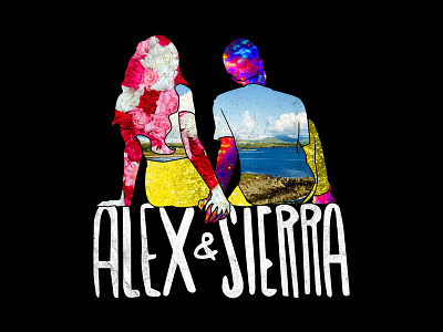 Alex & Sierra - Tour Tee apparel collage indie shirt texture