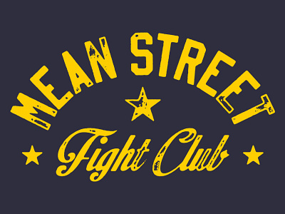 Mean Street Fight Club apparel graphic shirt texture type vintage