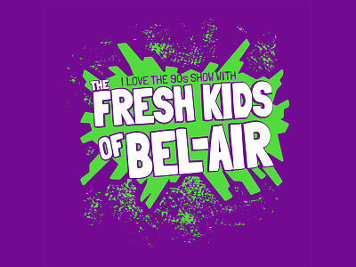 Fresh Kids - Surge 90s apparel illustration shirt splat tshirt type
