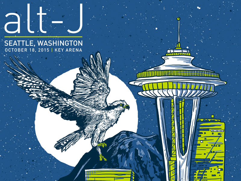 AltJ Seattle poster by Corey Thomas on Dribbble