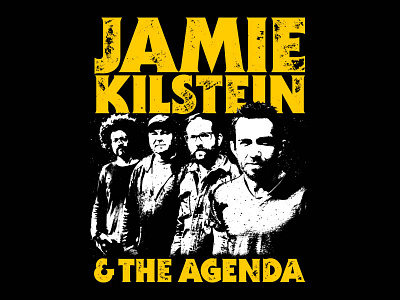 Jamie Kilstein & The Agenda Shirt merch music political punk shirt vintage