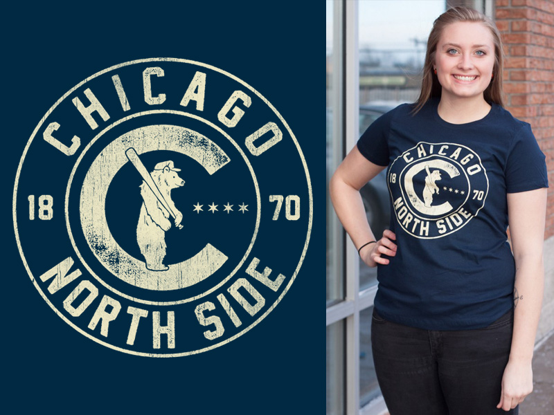 Chicago Cubs North Side Vintage T-shirt 