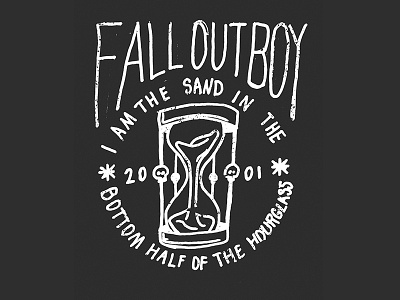 Fall Out Boy - Hourglass drawing fall out boy fob graphic hourglass illustration punk sketch