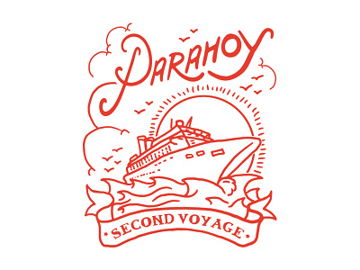 Parahoy Sailor beach graphic design illustration sailor shirt vacation vintage