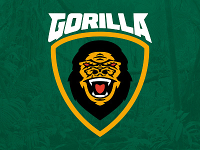 Gorilla Logo brand drawing gorilla illustration logo