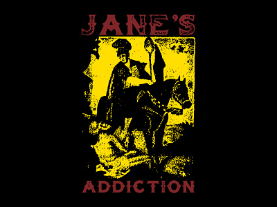 Jane's Addiction - Roman band distressed janes addiction punk rock roman vintage