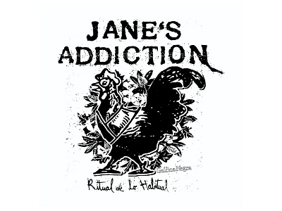 Jane's Addiction - Gallina Negra band janes addiction ritual de la habitual rooster vintage