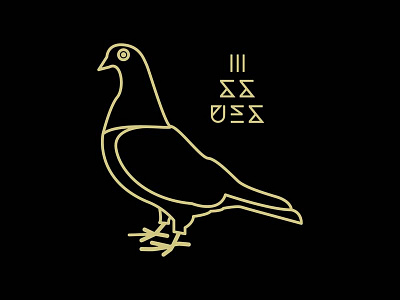 Issues - Simple Pigeon bandmerch bird illustration issues pigeon vector