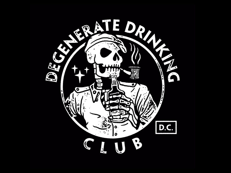 Degenerate Drinking Club by Corey Thomas on Dribbble