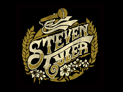 Steven Tyler - Somebody for Somewhere hand made illustration lettering sketch steven tyler type