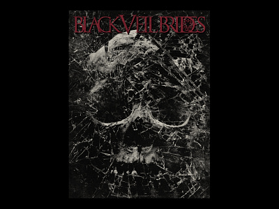 Black Veil Brides - Shatter Skull bandmerch black veil brides glass photo photoshop skull