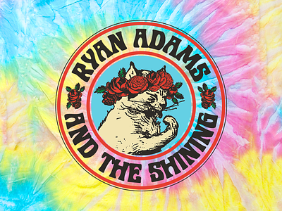 Ryan Adams - Gratefulcat cat hippie illustration roses ryan adams vintage