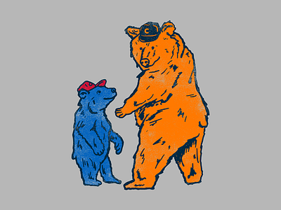 26 Shirts - Second Family bear bears charity chicago chitown cubs illustration