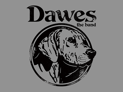 Dawes - Rhode Dog band dawes dog drawing illustration puppy vintage