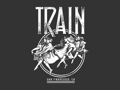 Train - Lets Dance bandmerch dance illustration shirt train vintage zeppelin