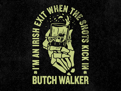 Butch Walker - Irish Exit butch walker drink hand illustration shot skeleton