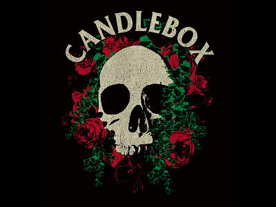 Candlebox - Skull, Rose, & Ivy candlebox floral graphic tee skull tshirt