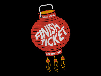 Finish Ticket - Japanese Lantern