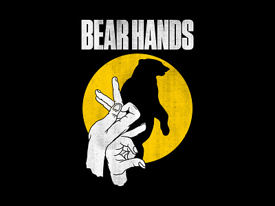 Bear Hands - Shadow Puppet bear bear hands illustration puppet shadow