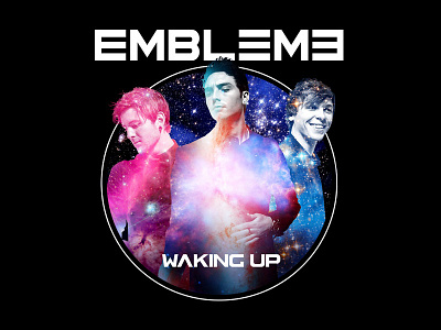 Emblem3 - Galaxy bandmerch design emblem 3 photo space