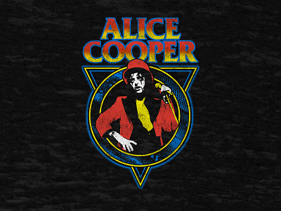 Alice Cooper - Snake Skin 80s alice cooper bandmerch bright colors snake vintage