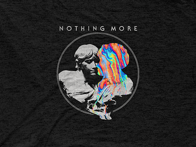 Nothing More - Drip Statue bandmerch nothing more psychedelic shirt design statue tripy vintage