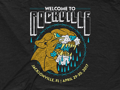 Welcome to Rockville - Jaguar festival flash illustration jacksonville jaguar rock welcome to rockville