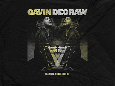 Gavin DeGraw - Mirrors bandmerch bandtee gavin degraw hatch print merch tour tee