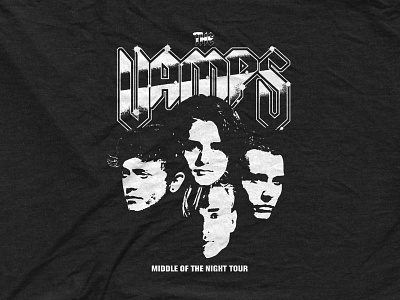 The Vamps - Metal Faces 80s bandmerch merch metal the vamps tour vintage