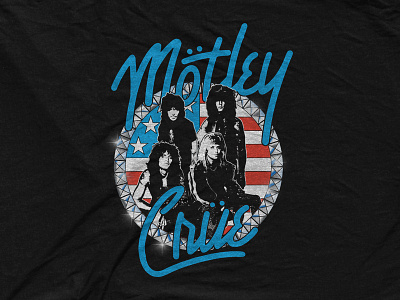 Motley Crue - American Studs 80s america glam rock merch motley crue rock rock n roll shirt tshirt design vintage