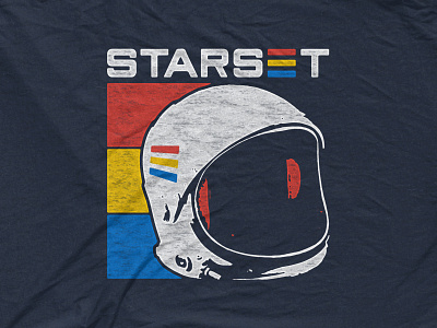 Starset - Retro Helmet bandmerch helmet outerspace retro space starset vintage