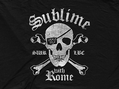 Sublime With Rome - Locals Only Jolly Roger bandmerch jolly roger lbc pirate skull sublime with rome swr