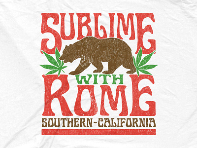 Sublime With Rome - Cali Bear bandmerch bear california lbc socal stoner sublime with rome swr weed