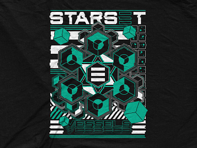 Starset - Cell Glitch apparel bandmerch cyber digital glitch shapes starset tshirt