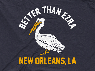 Better than Ezra - Pelican bandmerch better than ezra bird drawing illustration new orleans nola pelican simple vintage