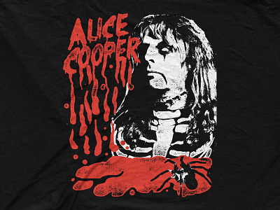 Alice Cooper - Skeleton Head alice cooper bandmerch blood halloween horror retro skeleton spider