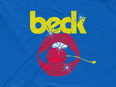 Beck - Cherry Mouth bandmerch beck cherry illustration mouth shiny tee vintage