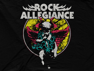 Rock Allegiance - Hush bandmerch demon festival illustration metal punk rock n roll statue