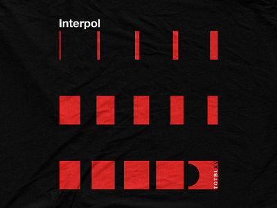 Interpol - 15 Years TOTBLXV bandmerch box illustrator interpol band lines minimal simple