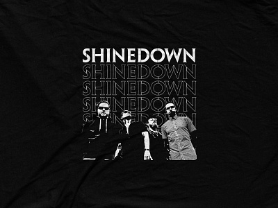 Shinedown - Metal Down bandmerch metal punk repeat shinedown shirt design vintage