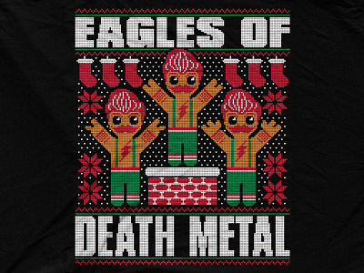 Eagles of Death Metal - Cookie Rock Sweater chirstmas eagles of death metal gingerbread holiday seasonal ugly sweater