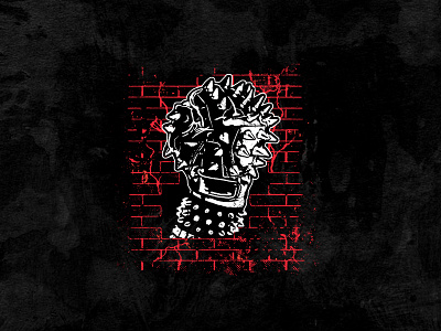 Punk Fist apparel bandmerch brick fist illustration music merch punch texture